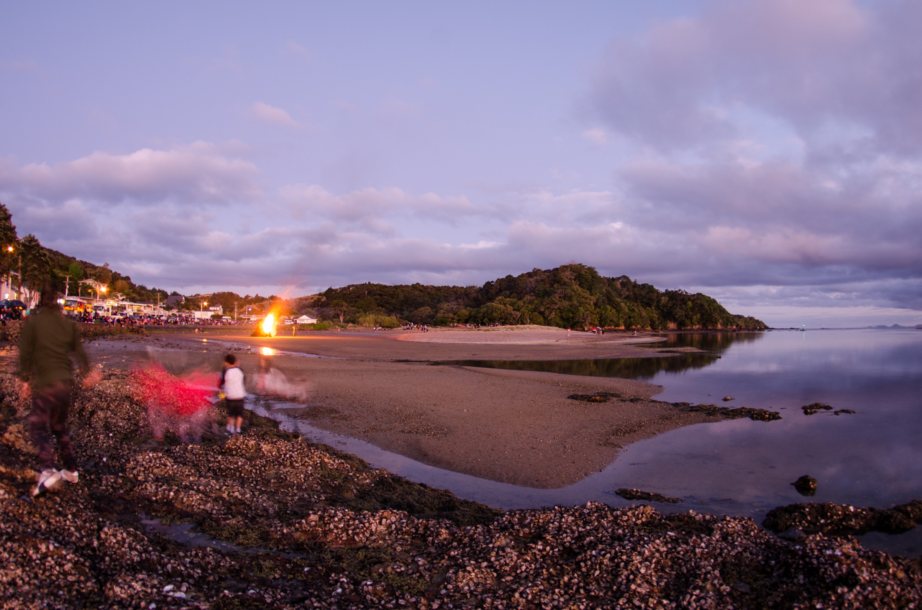DSC_2685 – Ngunguru, Estuary, Bonfire, night, 2015, fireworks, night, night time, Crispin, NZ, new, new zealand, zealand